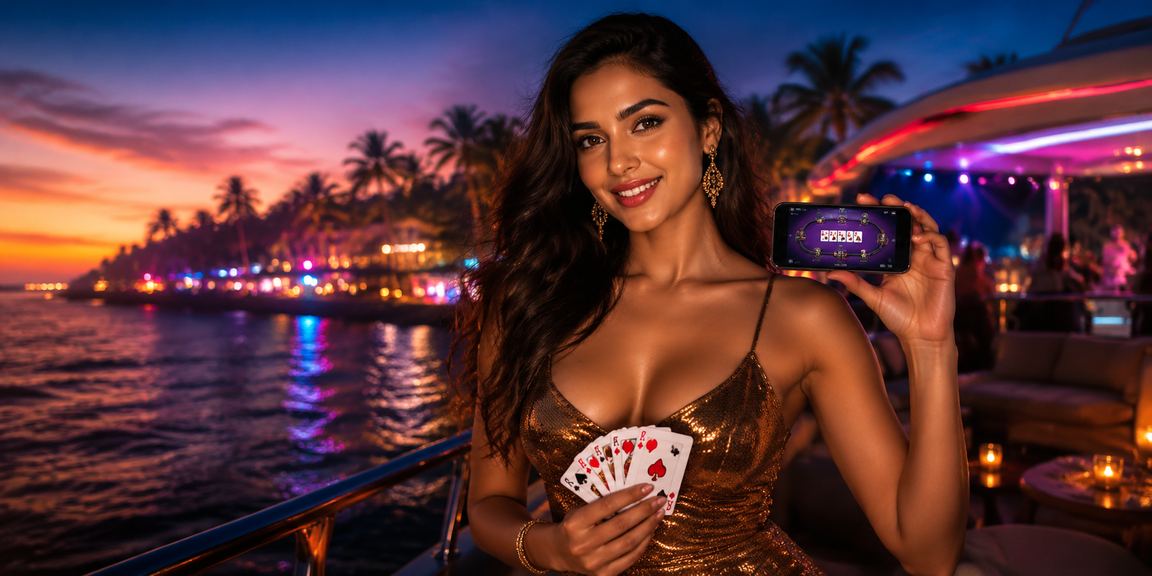 Elite Bollywood style poker game at Goa beach VIP area